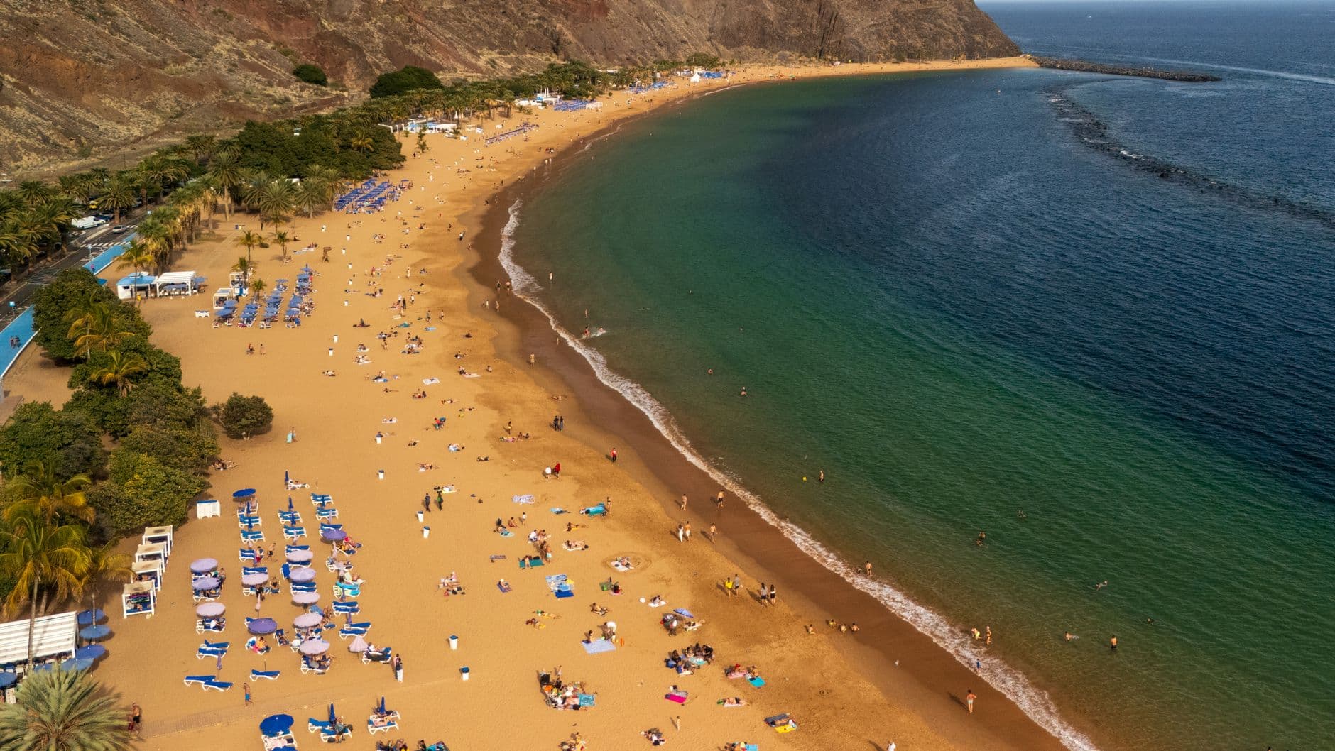 Playa de Las Teresitas, sable doré, Ténérife